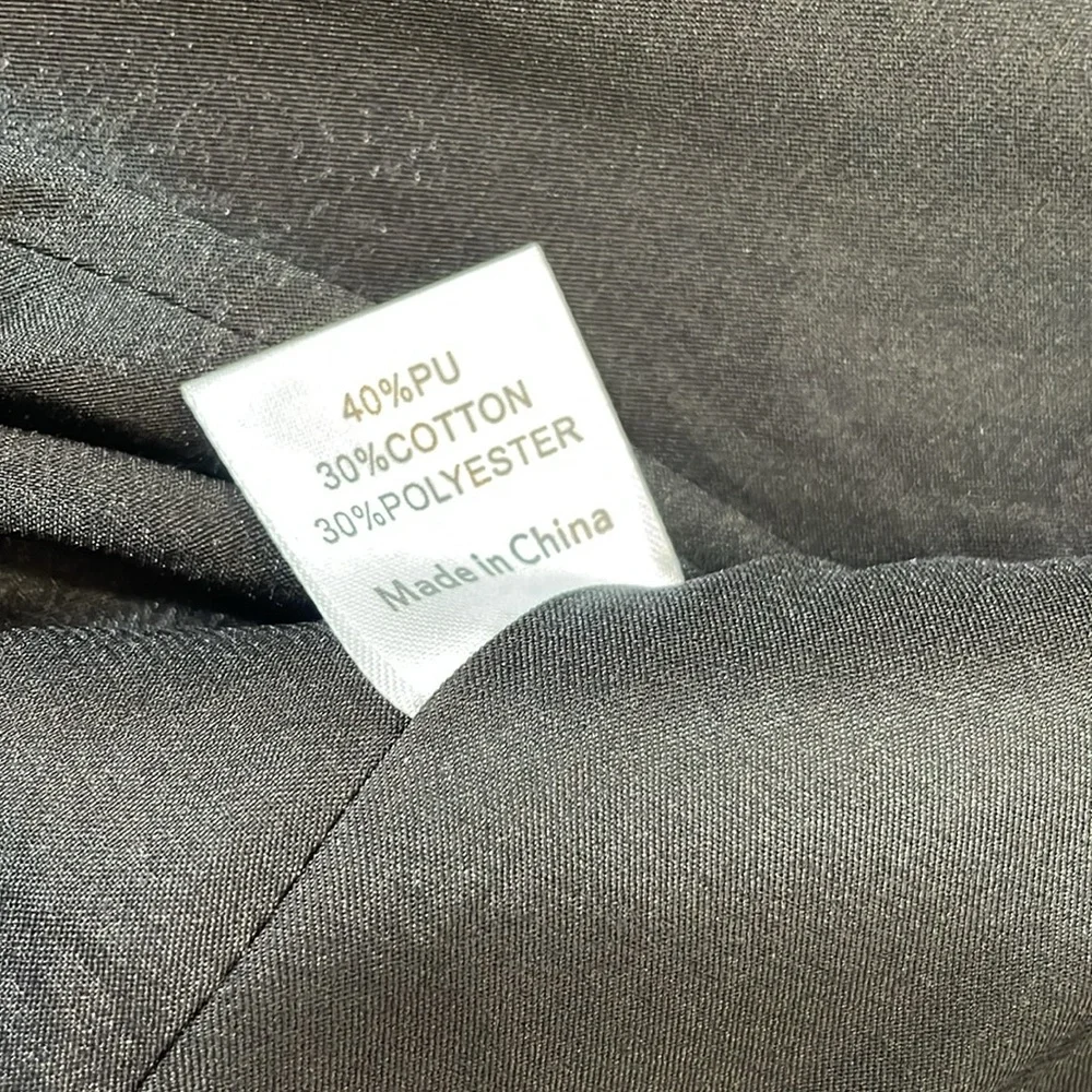 NWT Princess Polly Ellen Faux Leather Blazer Jacket Size S/M Black Tailored - Picture 8 of 10